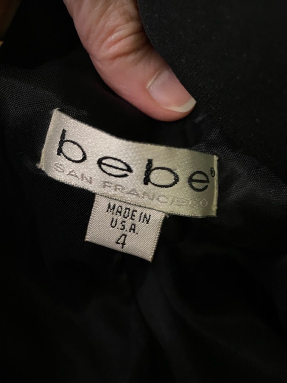 bebe Black Double-Breasted Tailored belted Blazer Jacket 4 🖤🖤 - Picture 8 of 8